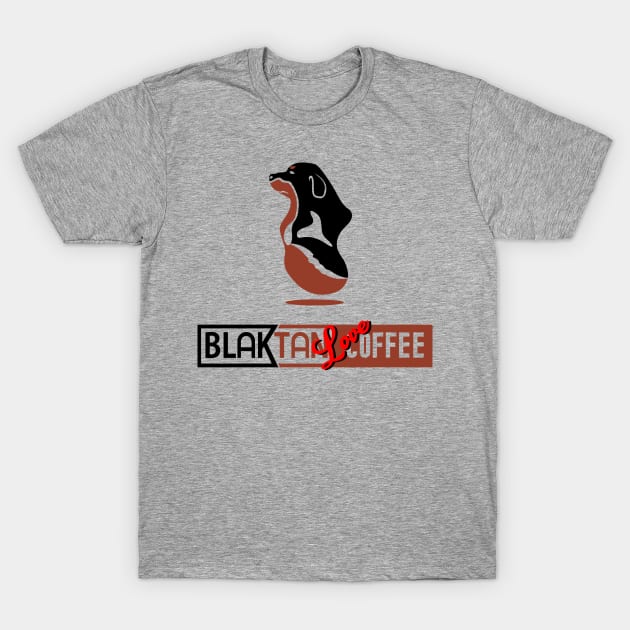 balck tan love coffee T-Shirt by osvaldoport76